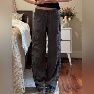 Flattering Dark Gray Cargo Pants